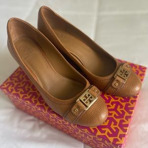 Tory Burch Leather Wedges